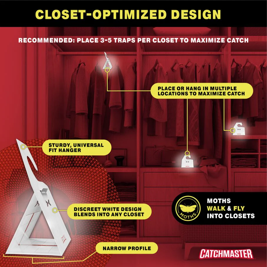 Premium Clothes Moth Traps with Patented Pheromones XL – Hardwood - Image 5