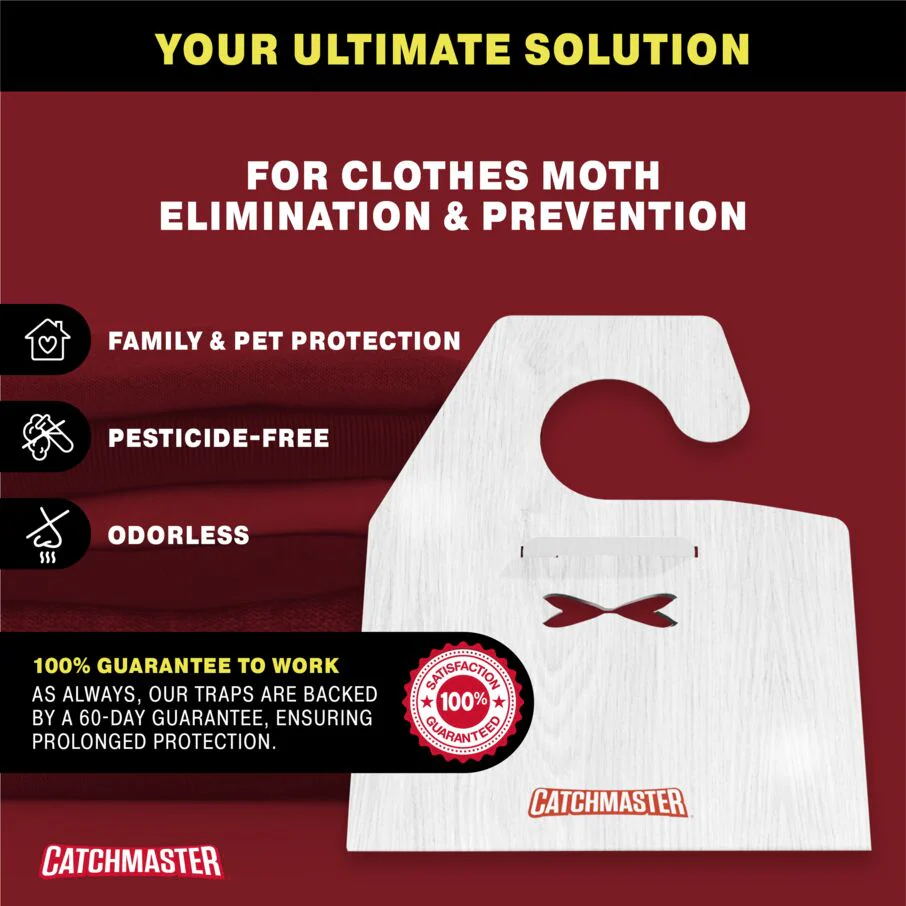 Premium Clothes Moth Traps with Patented Pheromones XL – Hardwood - Image 6