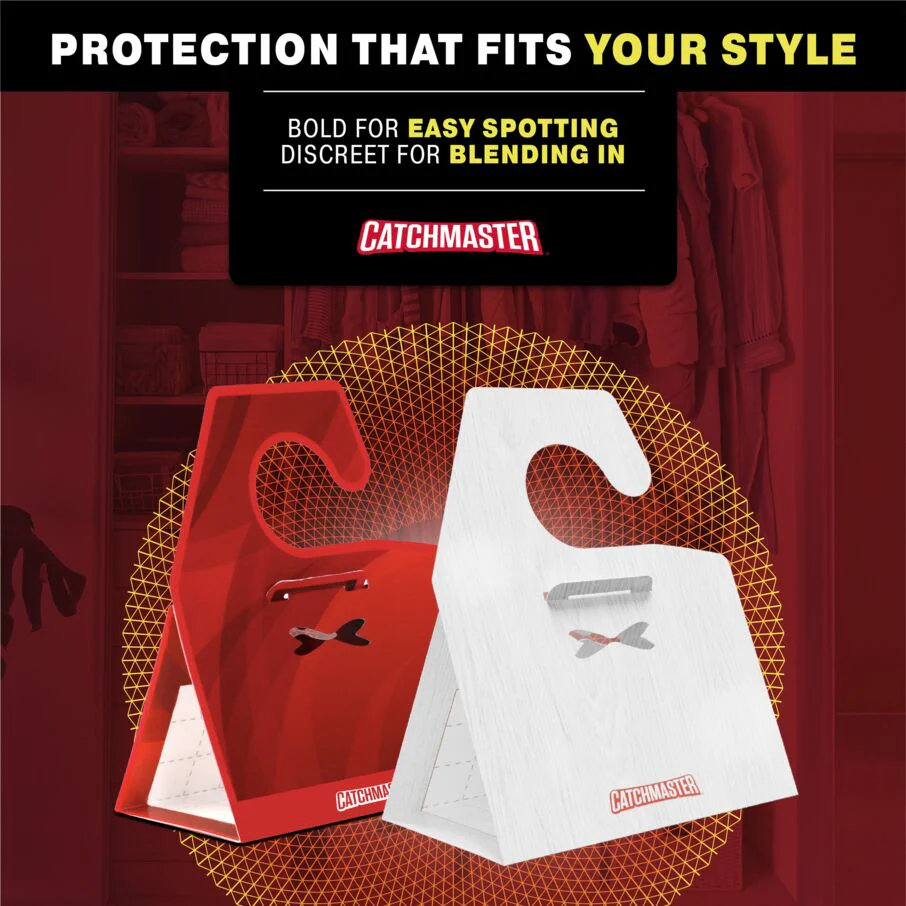Premium Clothes Moth Traps with Patented Pheromones XL - Red - Image 6