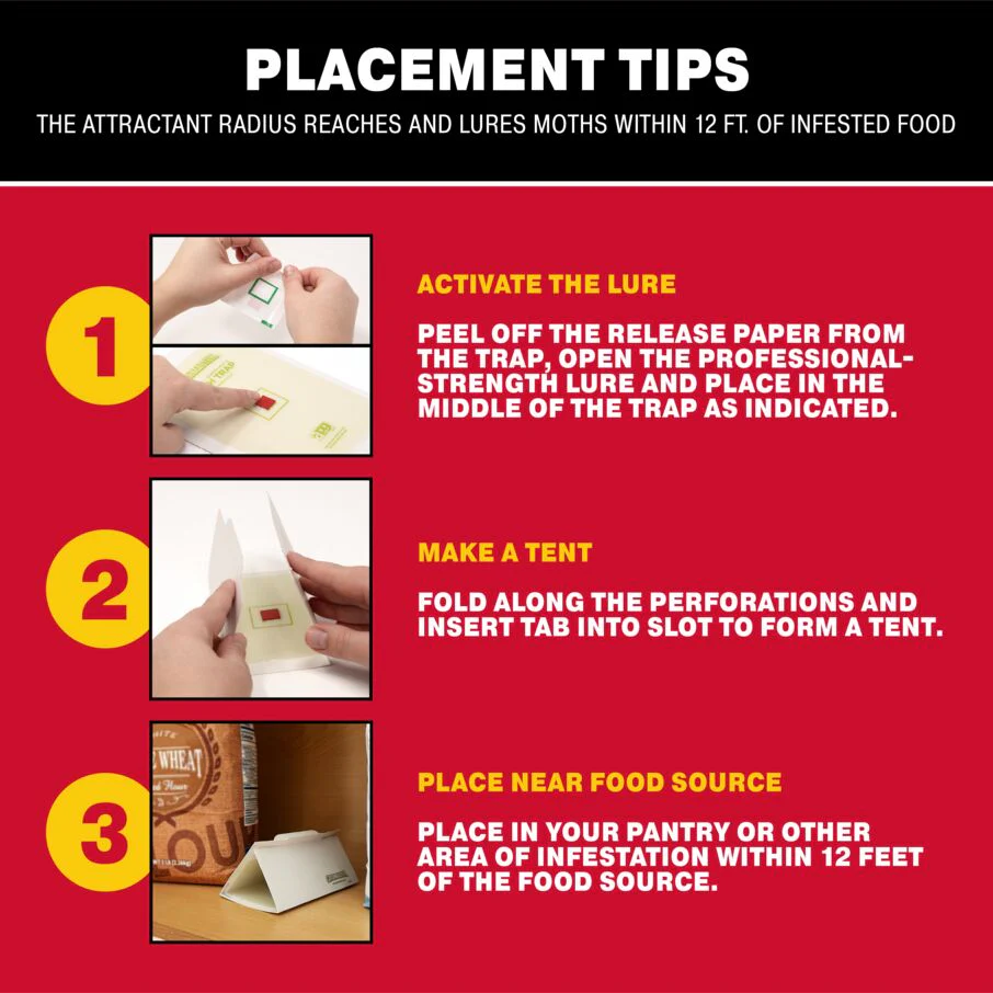 Pantry Pest & Moth Pheromone Infused Glue Board Traps - Image 9