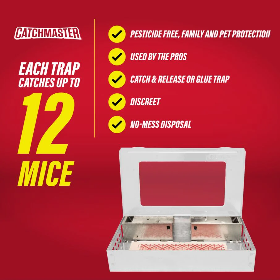 Pro Series Multi-Catch Mouse Trap Includes Replaceable Glue Board (White) - Image 5