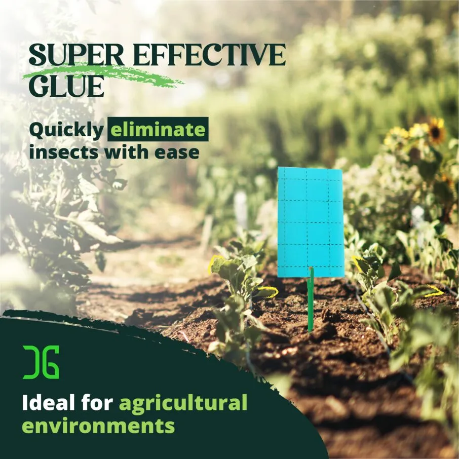 3"x5" Double-Sided Blue Sticky Card Insect Trap - Image 4