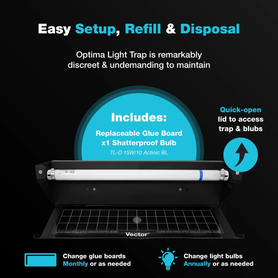 Vector Optima UV Light Fly Trap - Black - Image 5