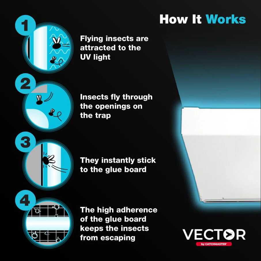 Vector Optima UV Light Fly Trap – White - Image 4