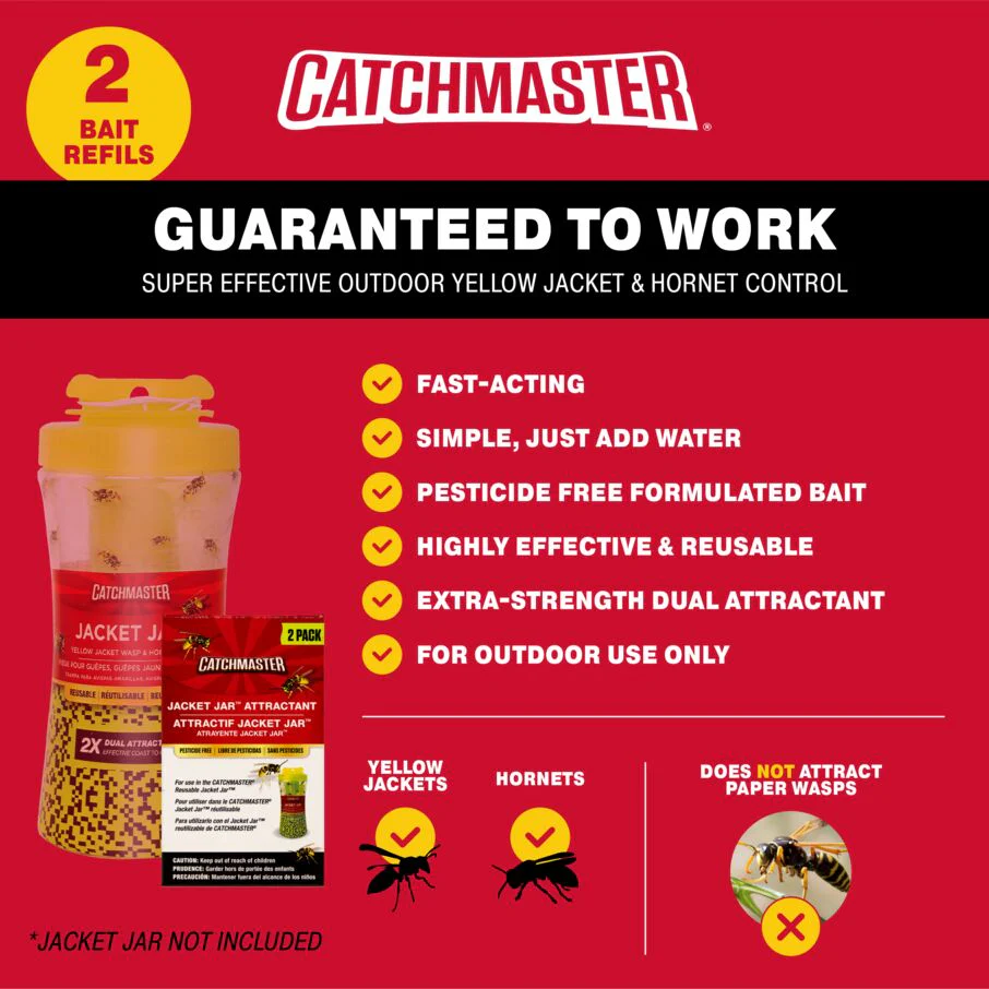 Yellow Jacket, Hornet, & Wasp Trap Jar Bait Refills - Image 4